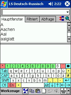 LingvoSoft Dictionary German <-> Russian for Pocke 2.7.09 screenshot